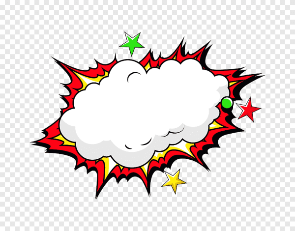 Облако взрыв комикс