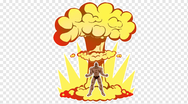 Ядерный гриб стикер