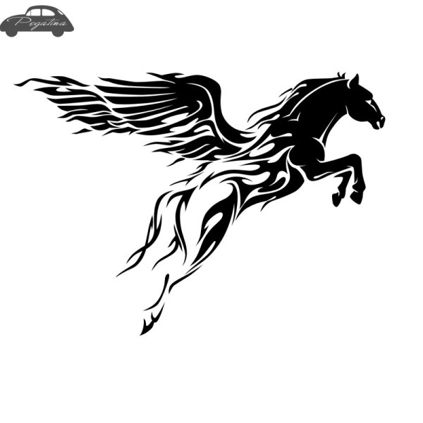 Пегас наклейка на авто