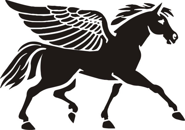 Силуэты мифических животных