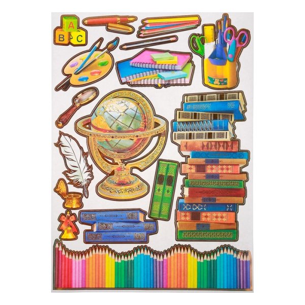 Наклейки на тему школа