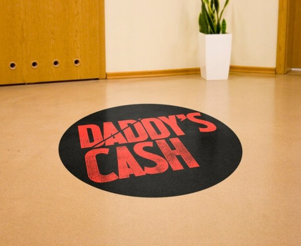 Напольные наклейки с ламинацией