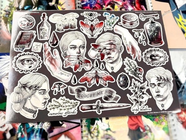 Наклейки NKS аниме