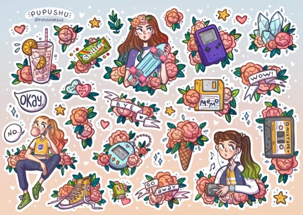 Стикеры NKS для распечатки