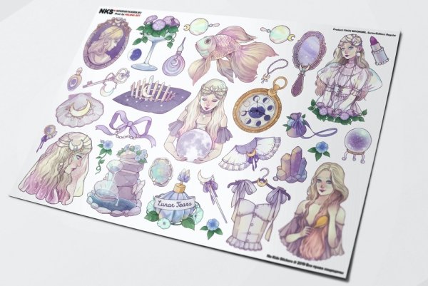 Набор наклеек Pack moongirl