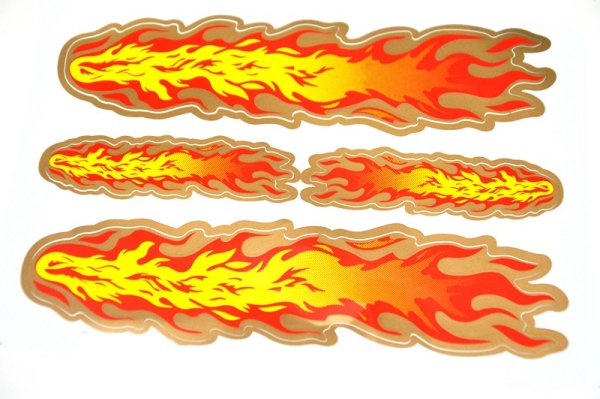 Наклейки пламя на автомобиль