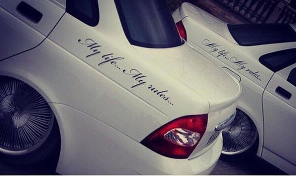 Наклейка my Life my Rules