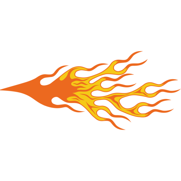 Огненные наклейки на авто