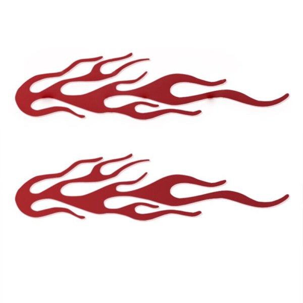 Языки пламени на машине