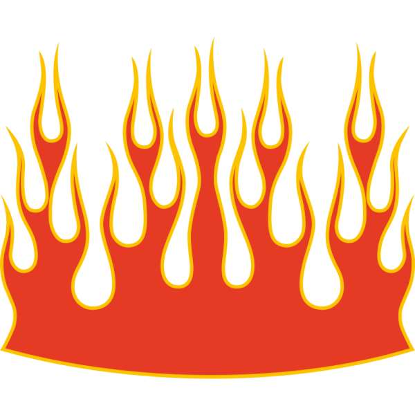 Огонь нарисованный