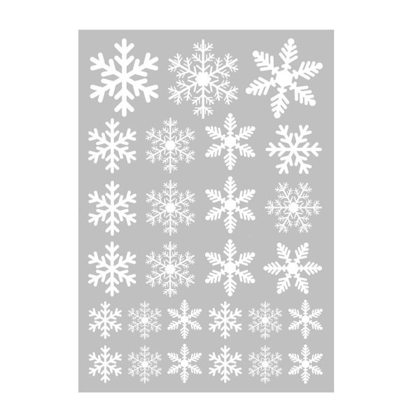 Самоклеящиеся снежинки на окна