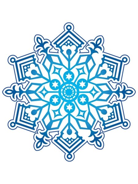 Наклейки НГ "снежинки" 080.792