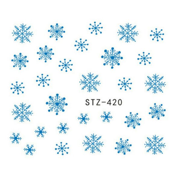 Снежинки цветные