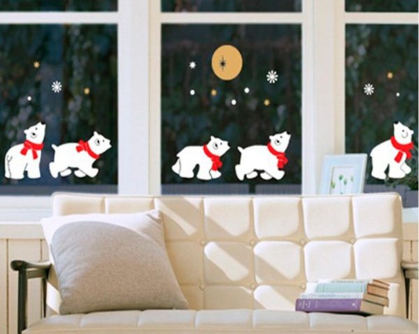 Новогодние наклейки