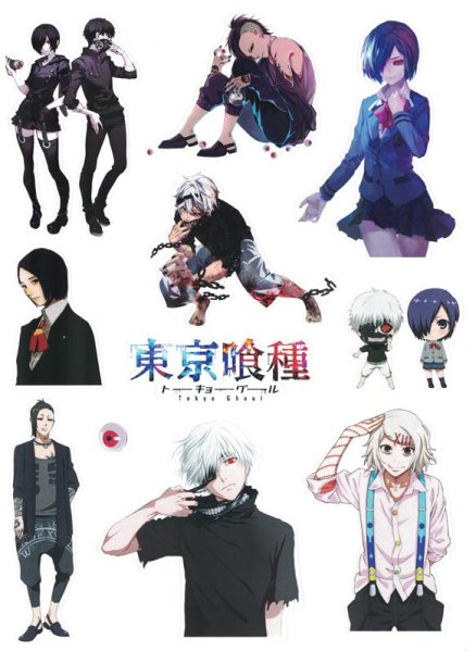 Наклейки по аниме Токийский гуль