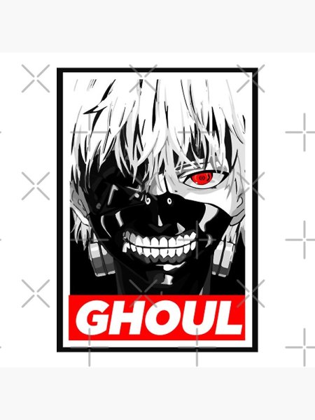 Маска Канеки стикер