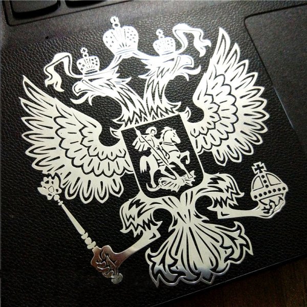 Наклейка Орел на машину двуглавый