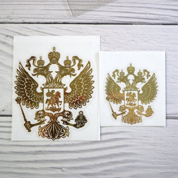 Трафарет двуглавого орла