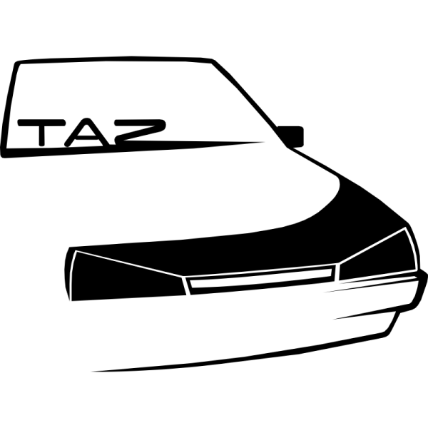 Стикеры на авто черно белые