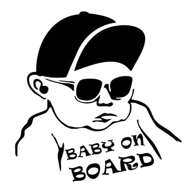 Наклейка "ребенок в машине"