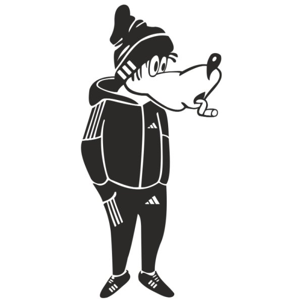 Волк из нупогоди в адидас