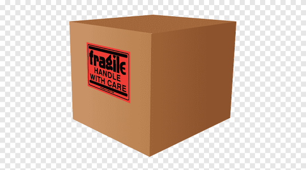 Коробка с красным скотчем