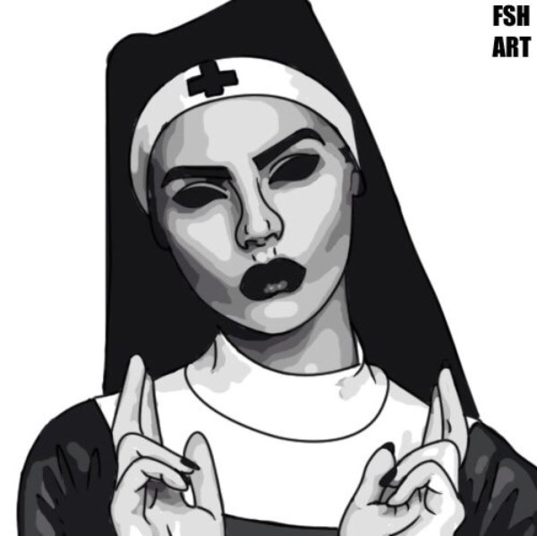 Монахиня Стикеры