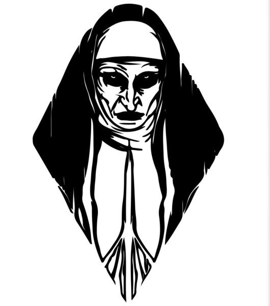 Надпись монашка