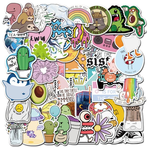 Стикеры в стиле хиппи