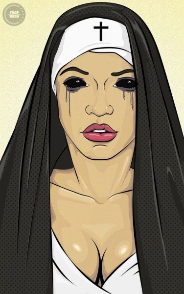 Telegram Stickers непослушная монашка