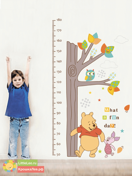 Линейка роста для детей на стену