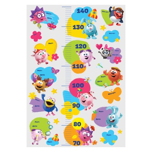 Наклейка - ростомер Жираф