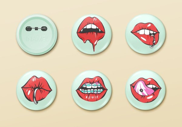 Круглые Стикеры