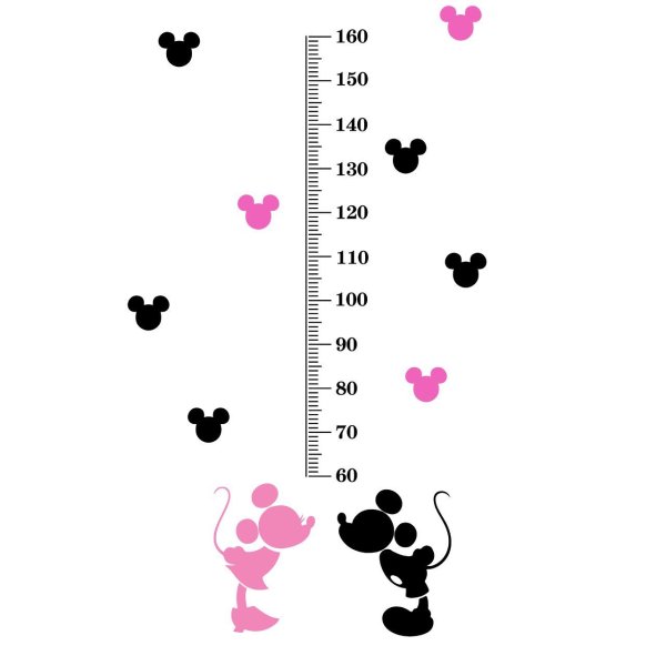 Наклейка - ростомер Смешарики "друзья" 50х70см 2765722