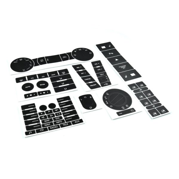 Наклейки на кнопки Фольксваген Туарег 2004 года