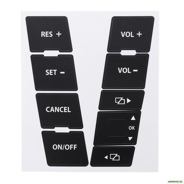 Наклейки на кнопки Фольксваген Туарег 2004 года