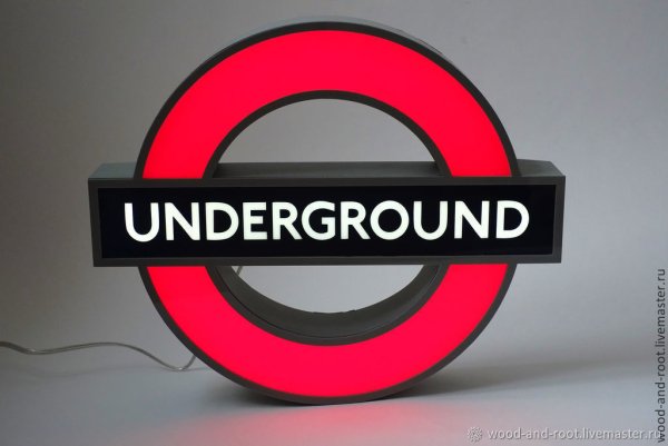 Знак Underground в Лондоне
