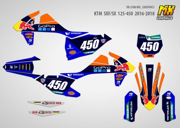 Наклейки KTM sx125