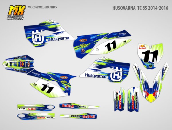 Наклейки на кроссовые мотоциклы Хускварна