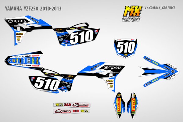 Yamaha yz250f 2012 MX Graphics