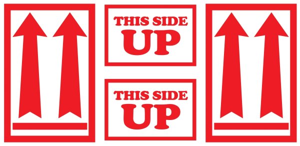 Знак верх коробки