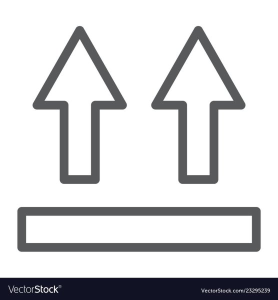 Наклейка верх на коробку