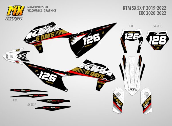 Наклейки на КТМ SXF 2022