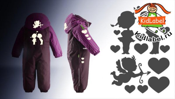 Светоотражающие наклейки на одежду детям