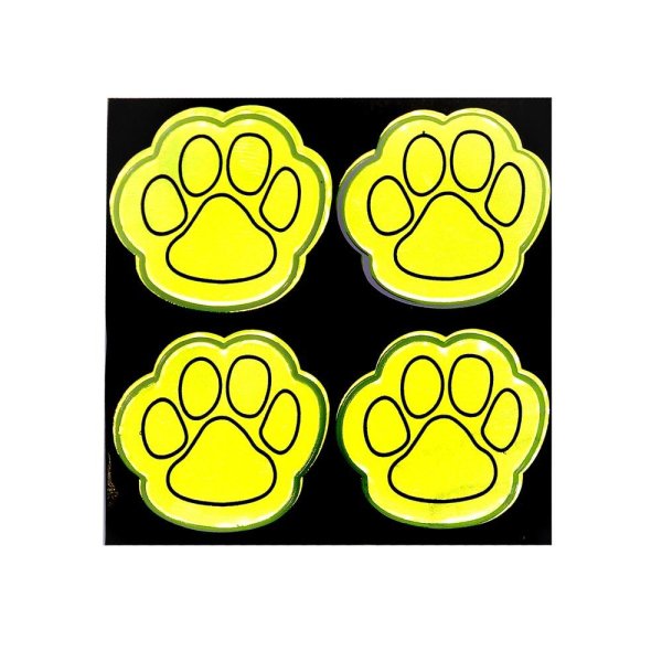 Светоотражающая наклейка лапки