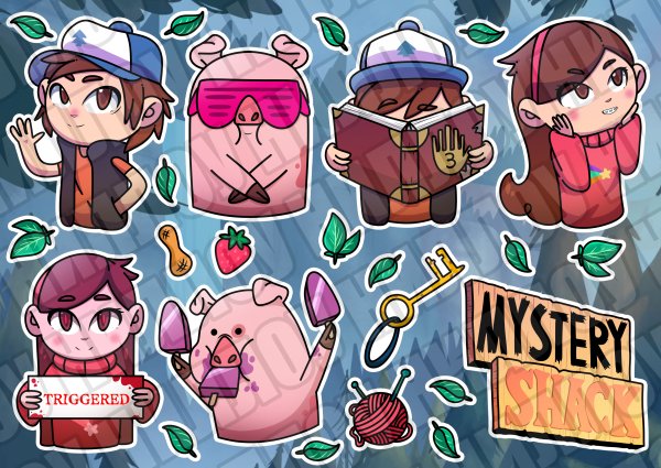 Пак наклеек для распечатки