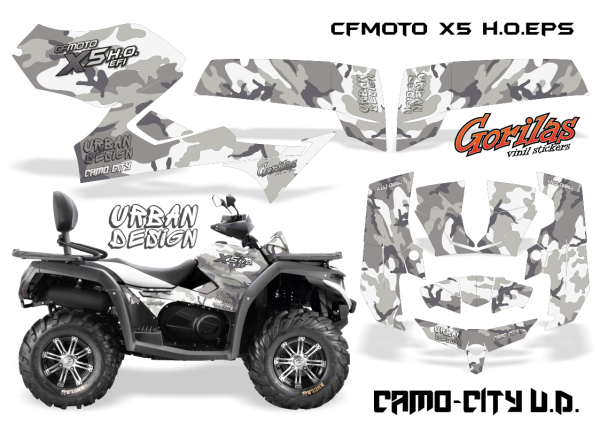 Наклейки на CF Moto x8