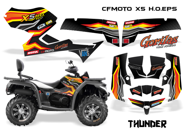 Наклейки на CF Moto x6