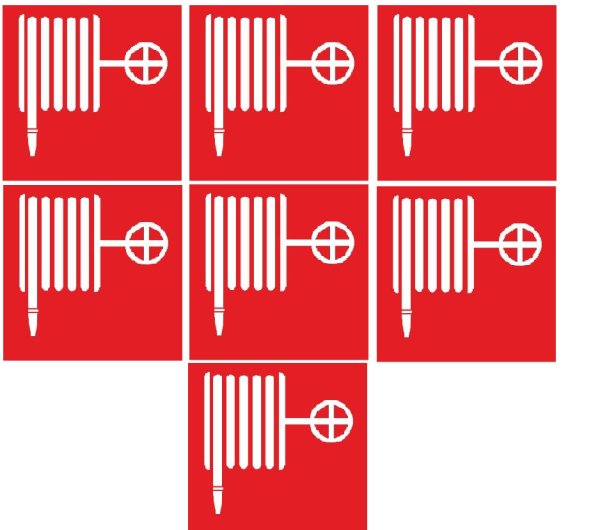 Наклейка пожарный кран 15х15