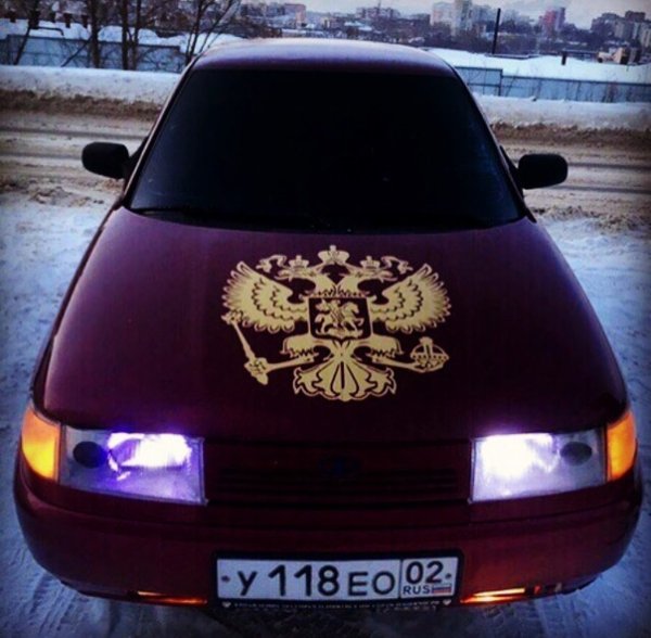 Наклейки на лобовое стекло ВАЗ 2109 2114